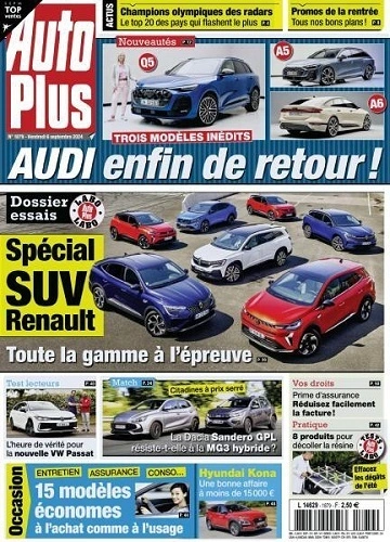 Auto Plus N° 1879 du 06 Septembre FRENCH PDF 2024