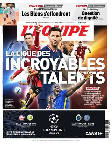 L'equipe du 14 Septembre 2021