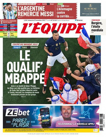 L'equipe du 27 Novembre 2022