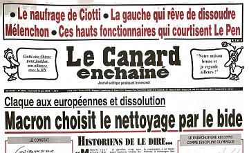 Le Canard Enchaîné du 12 juin