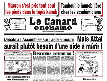 Le Canard Enchaîné du 29 Mai