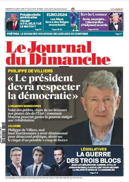 Le Journal du Dimanche du 30 Juin FRENCH PDF 2024