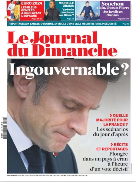 Le Journal Du Dimanche du 7 Juillet FRENCH PDF 2024