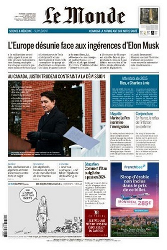 Le Monde du 08 Janvier FRENCH PDF 2025