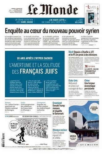 Le Monde du 10 Janvier FRENCH PDF 2025