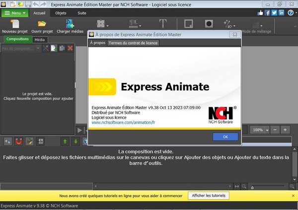 NCH Express Animate Logiciel d’Animation 9.38 Win x64 Français + Serial